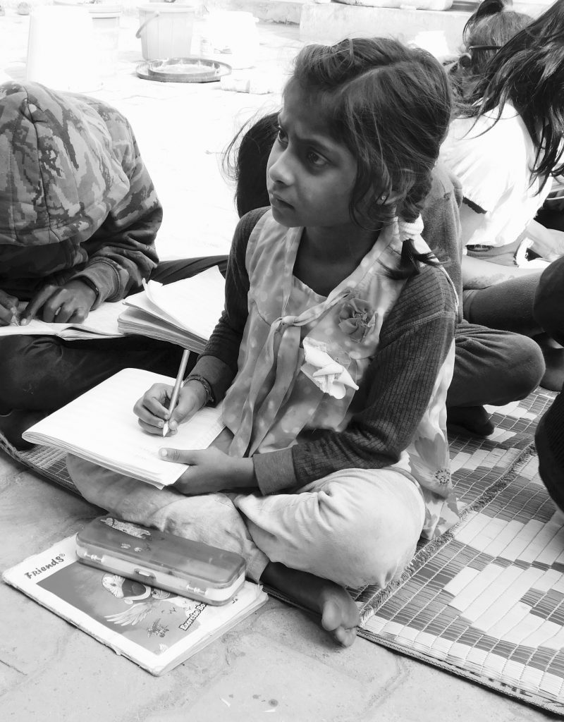 child from our Kalka temple outreach